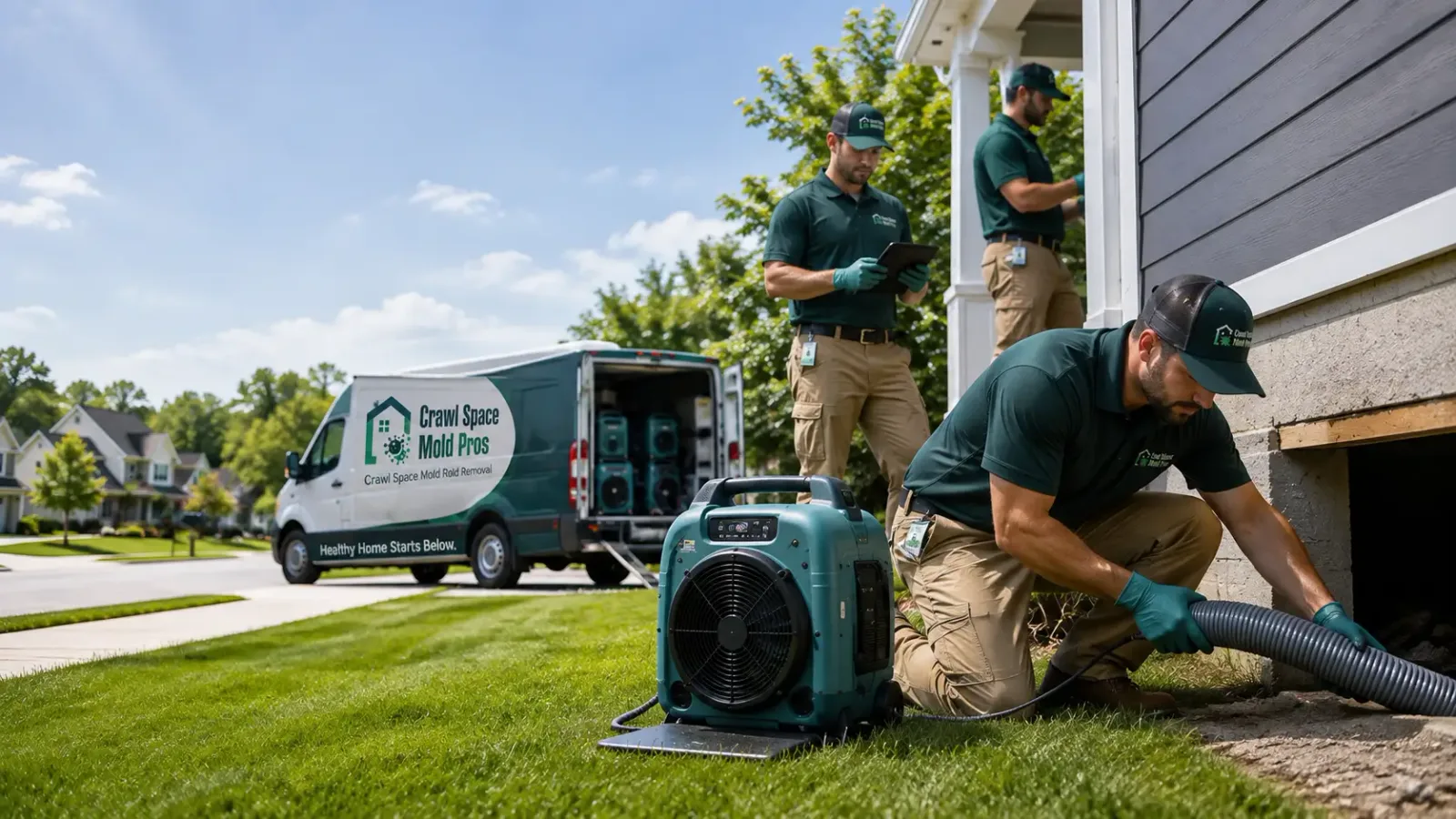 Crawl Space Mold Removal in Belvue, KS